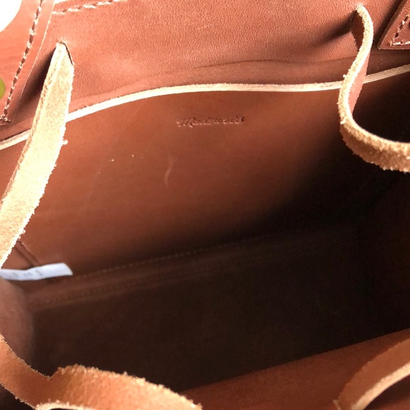 SOLD! Madewell Small Trick Leather Top Handle Tote - Picture 7 of 8